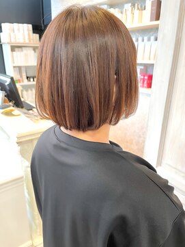 キャアリー(Caary) 福山美容室caary人気縮毛ストレート内巻きボブ