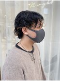 10代20代メンズパーマスタイルセンターパート髪質改善