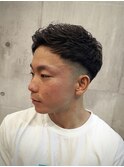 ツーブロスキンフェザーバング