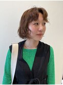 【ハクラ】ボブパーマ ウェーブパーマ ニュアンスパーマ