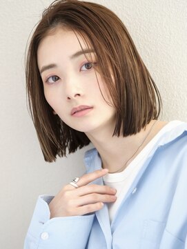 ミンクス渋谷スマートサロン(MINX shibuya smart salon) エアリーロング 美髪 ピンクブラウン 切りっぱなしボブ