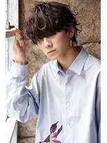 カライングドゥ(ing deux) スーツ短髪ツーブロック束感モテる黒髪シークレットパーマ流行