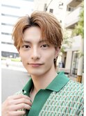 韓国ヘアニュアンスパーマカルマセンターパートコンマヘアウルフ
