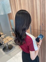 ガリカ 博多(Gallica)&nbsp;【長まなみ】レイヤーカットに透明感カラーでつくる透ける暗髪