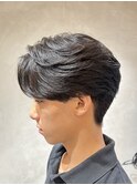 センターパート/ニュアンスパーマ/メンズカット/カルマパーマ