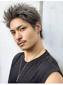 シルバーアッシュアップバング