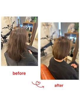 グリーンルーム(GREEN ROOM) 【人気NO1】髪修復!ハリコシ艶カラー&カットコース
