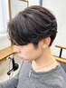 メンズカット＋フェザーパーマ￥12000 #立川#フェザーショート#センターパート