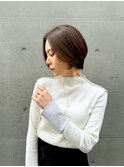 ●杉浦ウェーブミディアムメルティカラー×ブリーチなしボブ韓国