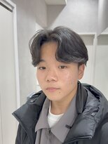 メレ 仙台(Mele)&nbsp;メンズセンターパート/ニュアンスパーマ/コンマバング