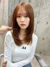【ブリーチなし】韓国風カット+ダブルカラー+選べる髪質改善トリートメント