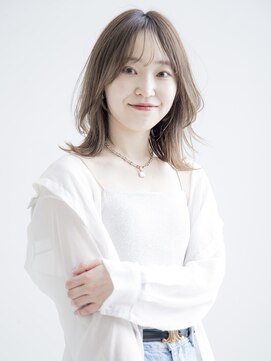 ショコラ アベノ(Chocolat ABENO) #レイヤーカット #ミルクティベージュ #ふんわりミディ