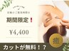 【至極のご褒美時間を】カットが無料！+エイジングケアヘッドスパ（10分）