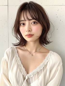 ブロウ ネックス ザ サロン 表参道(VLOW nex the salon) 【hit style＃37】愛されボブ vlow 表参道 韓国 髪質改善 前髪