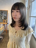 ムード マグ レーベル 南松本(MOOD Mag Label)&nbsp;大人美人艶カラーベージュ小顔カット透明感レイヤーロング