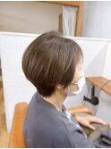 大人ショート×白髪ぼかしカラー【松山美容室】