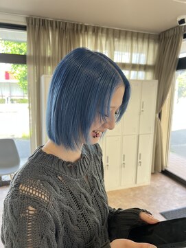 オーダイム(ou' dime) ブルーカラーケアブリーチボブヘア