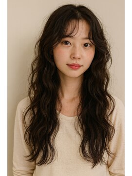 ジュノヘアージャパン 表参道(JUNO HAIR JAPAN) 韓国ヘア/ダークアッシュ/ミディアムレイヤーカット/韓国パーマ