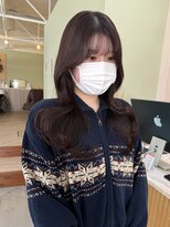 キュオンシア(CUEON. ciea)&nbsp;レイヤーカット×ショコラブラウン×韓国ヘア