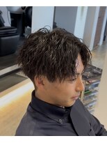 クレヨン ケース(Crayon case)&nbsp;メンズ　センターパートスルーマッシュ束感韓国マッシュ