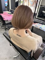 ヘアーラボ 樟葉(Hair Labo) 南楠葉/透明感ベージュ大人ボブ
