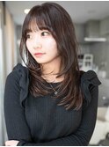 池袋HOLON【レイヤーカット/顔まわりレイヤー/セミロング】