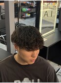 大学生に人気波巻きパーマ