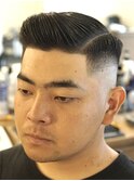 サイドパートスキンフェードカットシェービング吉祥寺理容室