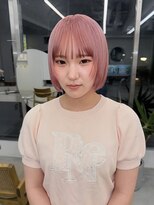 シカ(sica) ペールピンク×フェイスレイヤーミニボブ