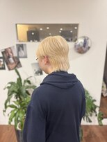 アロハナ 津店(ALOHANA)&nbsp;メンズ/ホワイトベージュ/ハイトーン/ブリーチカラー/髪質改善