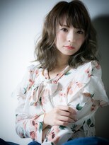 モッズヘア 越谷(mod's hair)&nbsp;抜け感♪無造作カールの小顔セミディw越谷20代30代40代