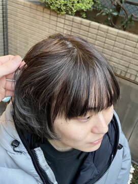 スタジオフォーエイチ(STUDIO 4H) メンズハイライト/シルバーアッシュ/透明感/マッシュ