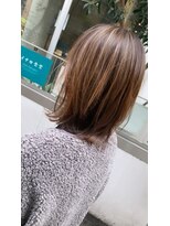 ヘアカロン 熊本本店(Hair CALON)&nbsp;脱白髪染めベージュハイライト