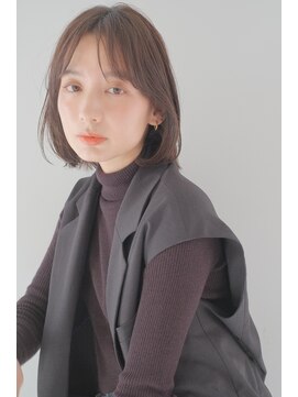 ガリカ 横浜(Gallica) 大人ナチュラル内巻きボブセンターパート20代30代40代<横浜>