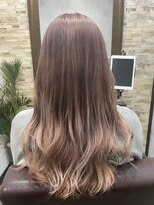 ハサミバイアトリエナガノ 千葉(8sami by atelier nagano)&nbsp;デザインカラー／レイヤーカット/ウエットヘア/オリーブベージュ