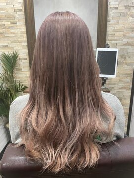 ハサミバイアトリエナガノ 千葉(8sami by atelier nagano) デザインカラー／レイヤーカット/ウエットヘア/オリーブベージュ