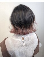 アンダーバーホワイト 芦屋店(_WHITE)&nbsp;大人可愛い20代30代40代インナーカラー小顔ウルフレイヤーボブ