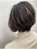 ボブ×前下がり