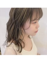 ネオヘアー 曳舟店(NEO Hair)&nbsp;オリーブグレージュ/ハイライト/白髪ぼかしダブルカラー曳舟