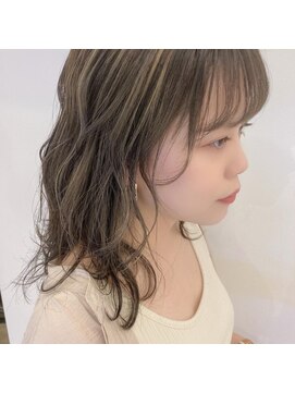 ネオヘアー 曳舟店(NEO Hair) オリーブグレージュ/ハイライト/白髪ぼかしダブルカラー曳舟