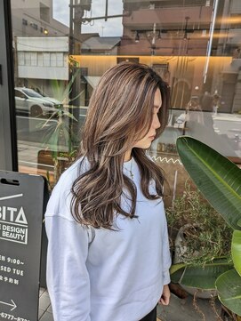 ヘアサロン ビータ(Hair salon BITA) ◎コントラストハイライト×グレージュ