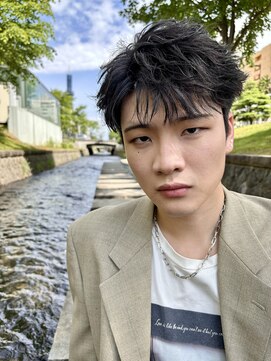 オム ブランシェ(HOMME BLANCHE’) フェザーリバースコンマバング メンズ/パーマ