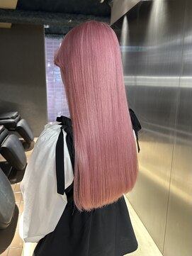 ペレ 栄店(PELE) デザインカラー/レイヤーカット/ウェットヘア/オリーブベージュ