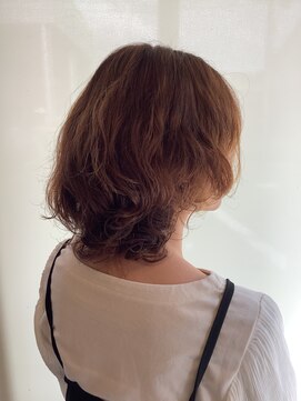 ヘアヌーダ ミディアム、カット、デジタルパーマ、大人パーマ、艶髪パーマ