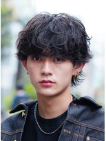 レタッチ バイ フィフス 天神大名(RETOUCH by fifth)&nbsp;シャドウパーマスパイラルパーマツーブロックメンズパーマ束感