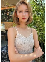 テイラー(Taylor)&nbsp;【Taylor 大宮】ミルクティーベージュ×かきあげボブ