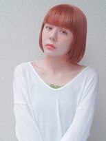 レジュアル(RESSUAL) 切りっぱなしボブエアリーロング美髪ピンクブラウン