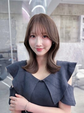 フィヴェント(Fivent) メルティカラー似合わせカットフェミニンロング韓国レイヤー