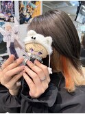 にじさんじ 風楽奏斗 インナーカラー ベージュ オレンジ ウルフ