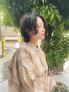 ネアー 新潟(NEER) 切りっぱなしボブ/アッシュカラー